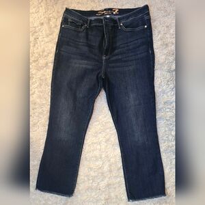 Seven7 Women's Midnight Blue Ankle Jeans